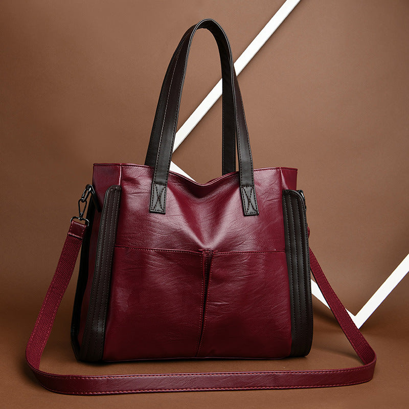 Women's Quick Hair Large Capacity Soft Leather Crossbody Bags