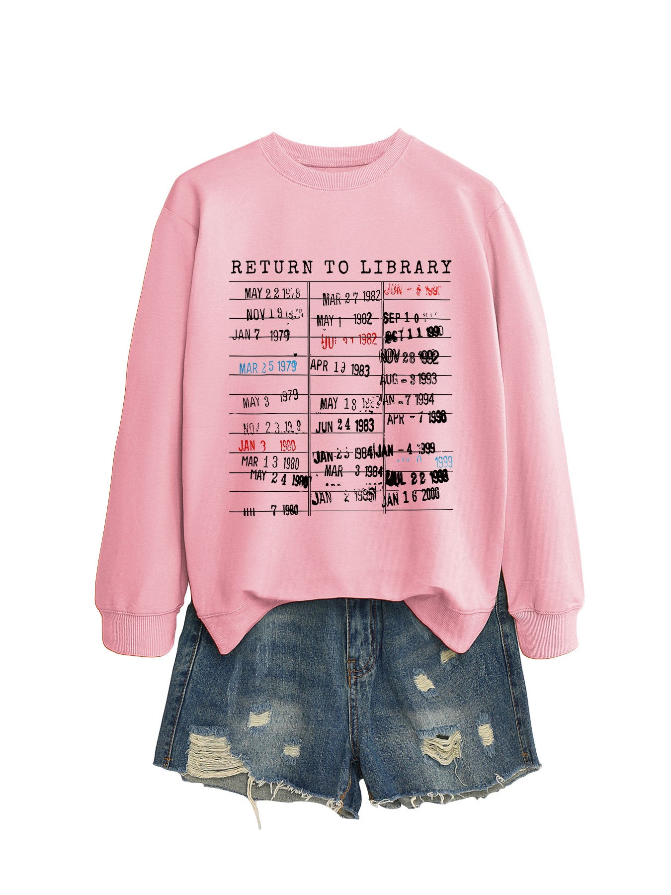Women's Personalized Printed Fashion Round Neck Loose Sweaters