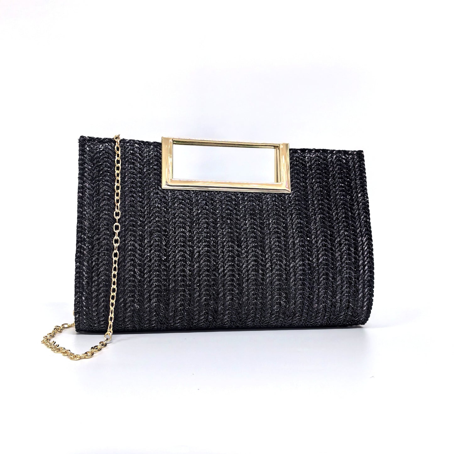 Women's Straw Clutch Simple Fashion Hardware Handbags