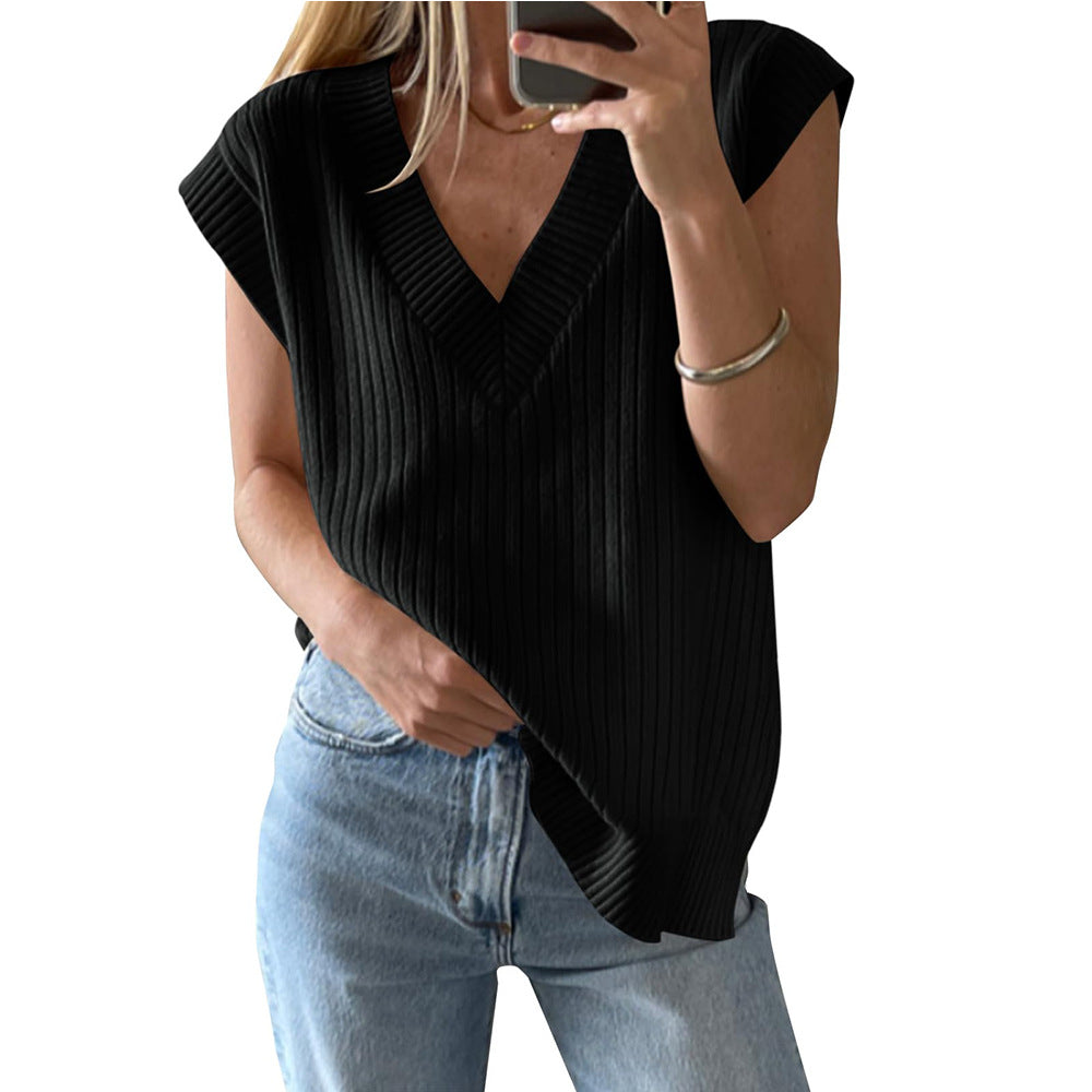 Women's Summer Sleeveless Casual Loose Pullover Vests