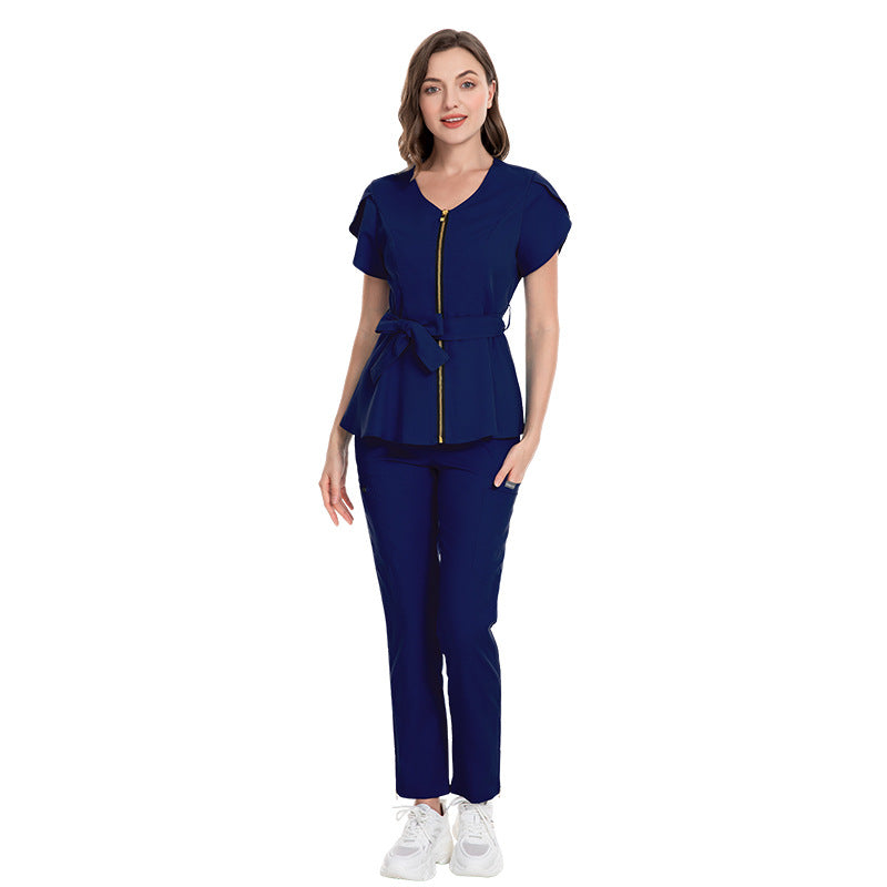 Women's Hospital Sleeve Fashion Operating Stretch Hand Uniform