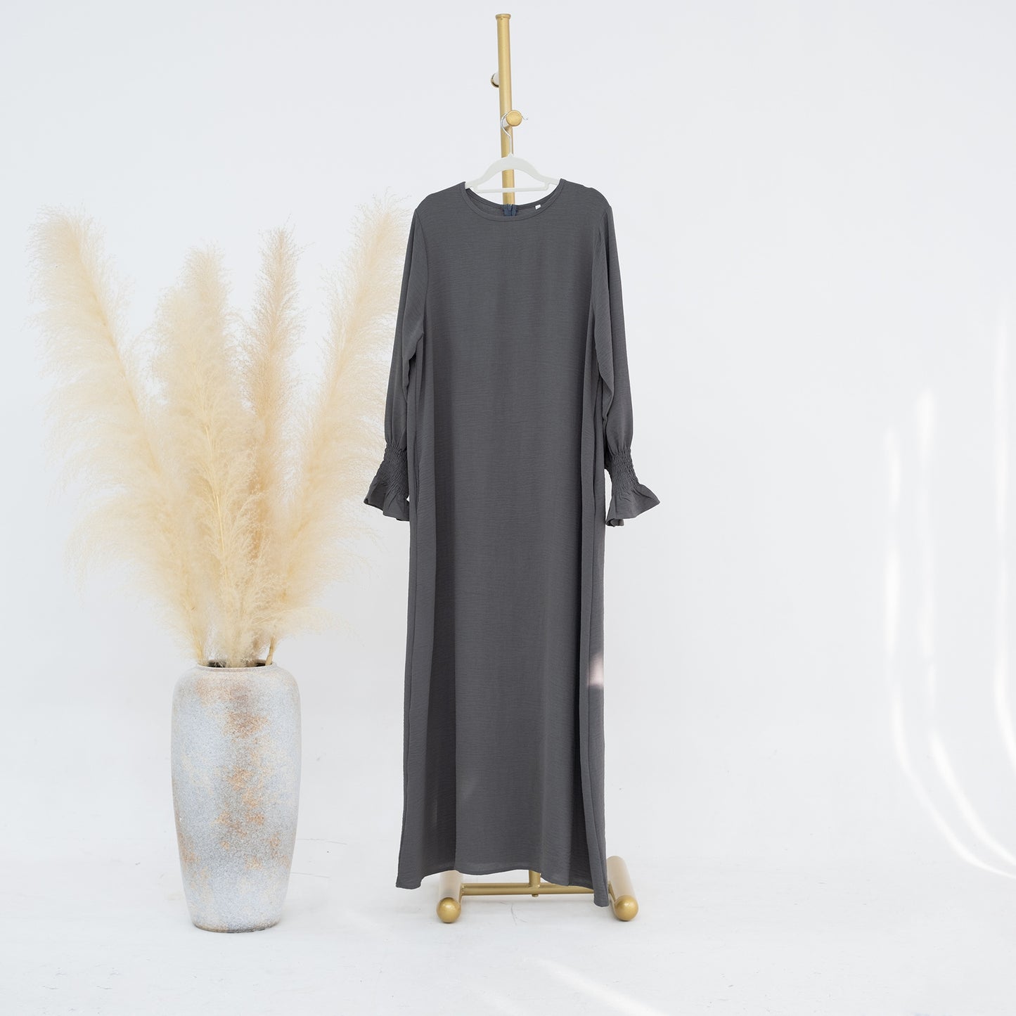 Women's Slouchy Turkish Solid Color Dress Dresses