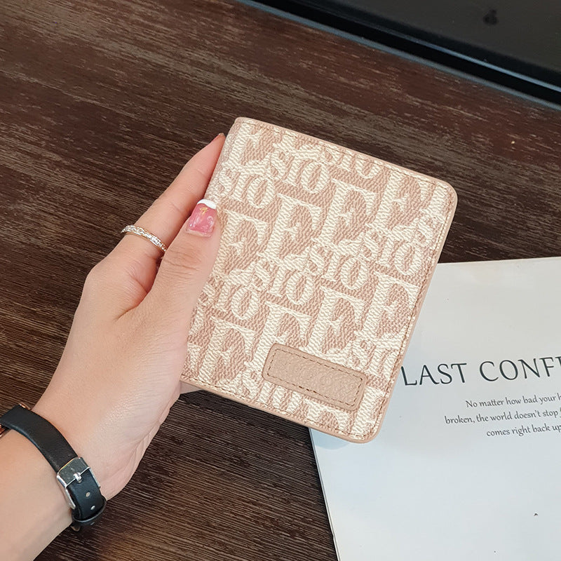 Women's Short Genuine Leather Compact One Thin Ladies Wallets
