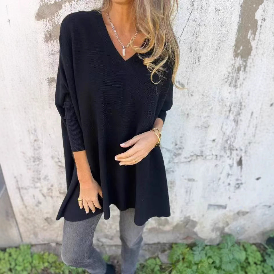 Women's Long Sleeve Knitted Loose Shirt Knitwear