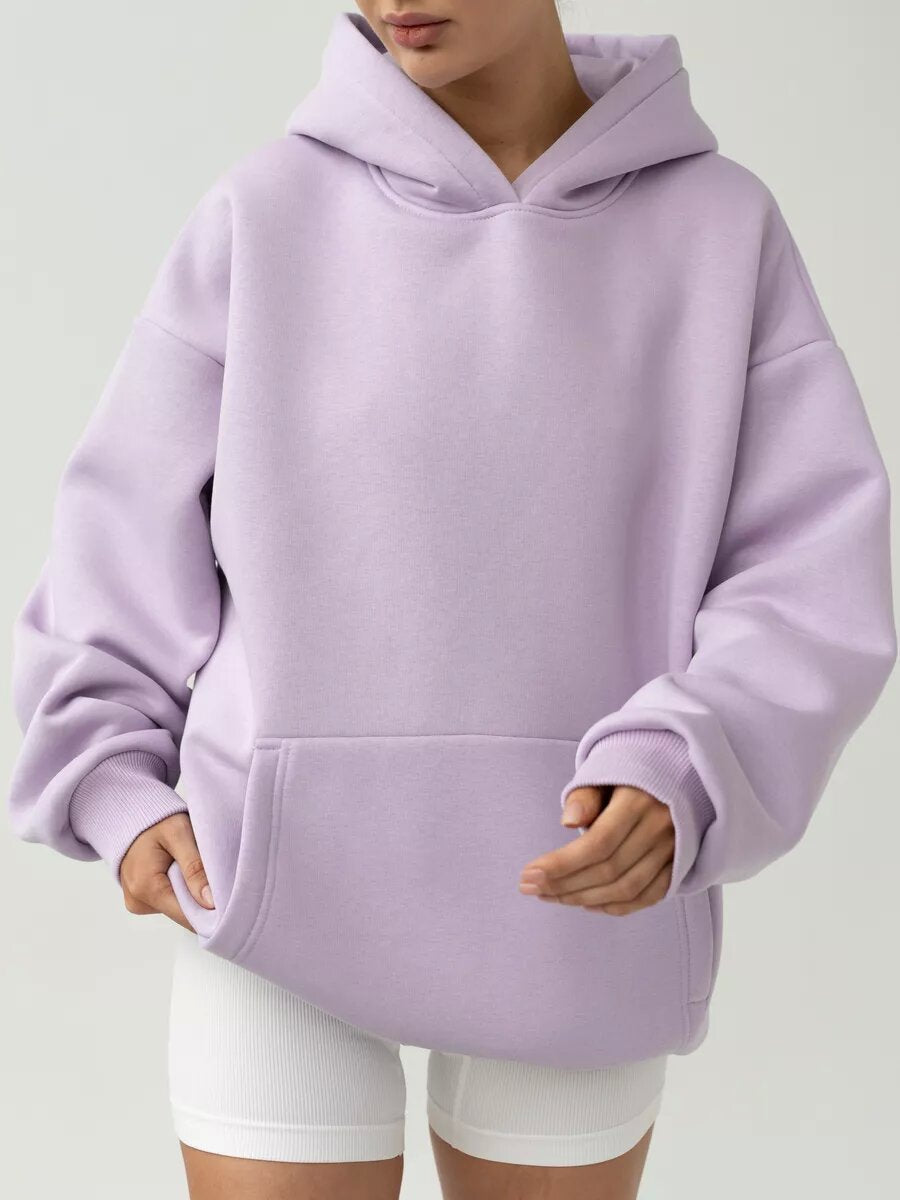 Women's Long-sleeved Hooded Pullover Loose Casual Sweaters