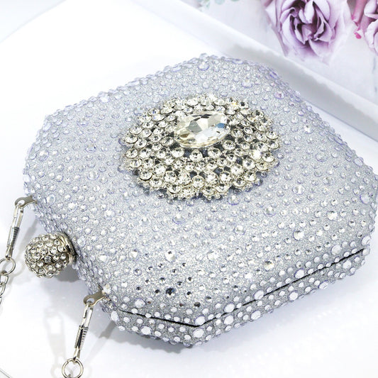 Women's Sense Drill Fashion Personalized Mini Box Evening Bags