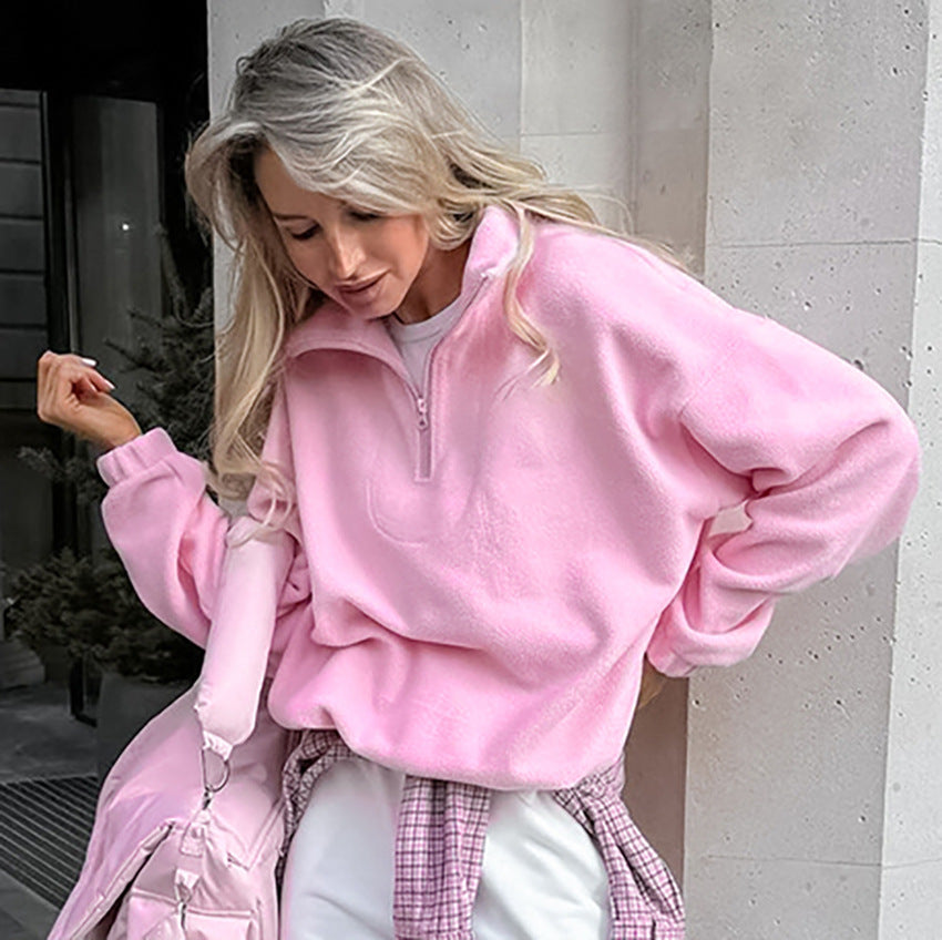 Women's Simplicity Idle Style Fashion Sports Niche Sweaters