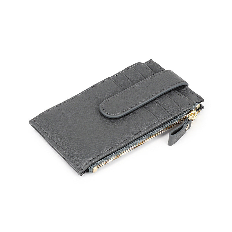 Outside Leather Folding Female Multifunctional First Ladies Wallets