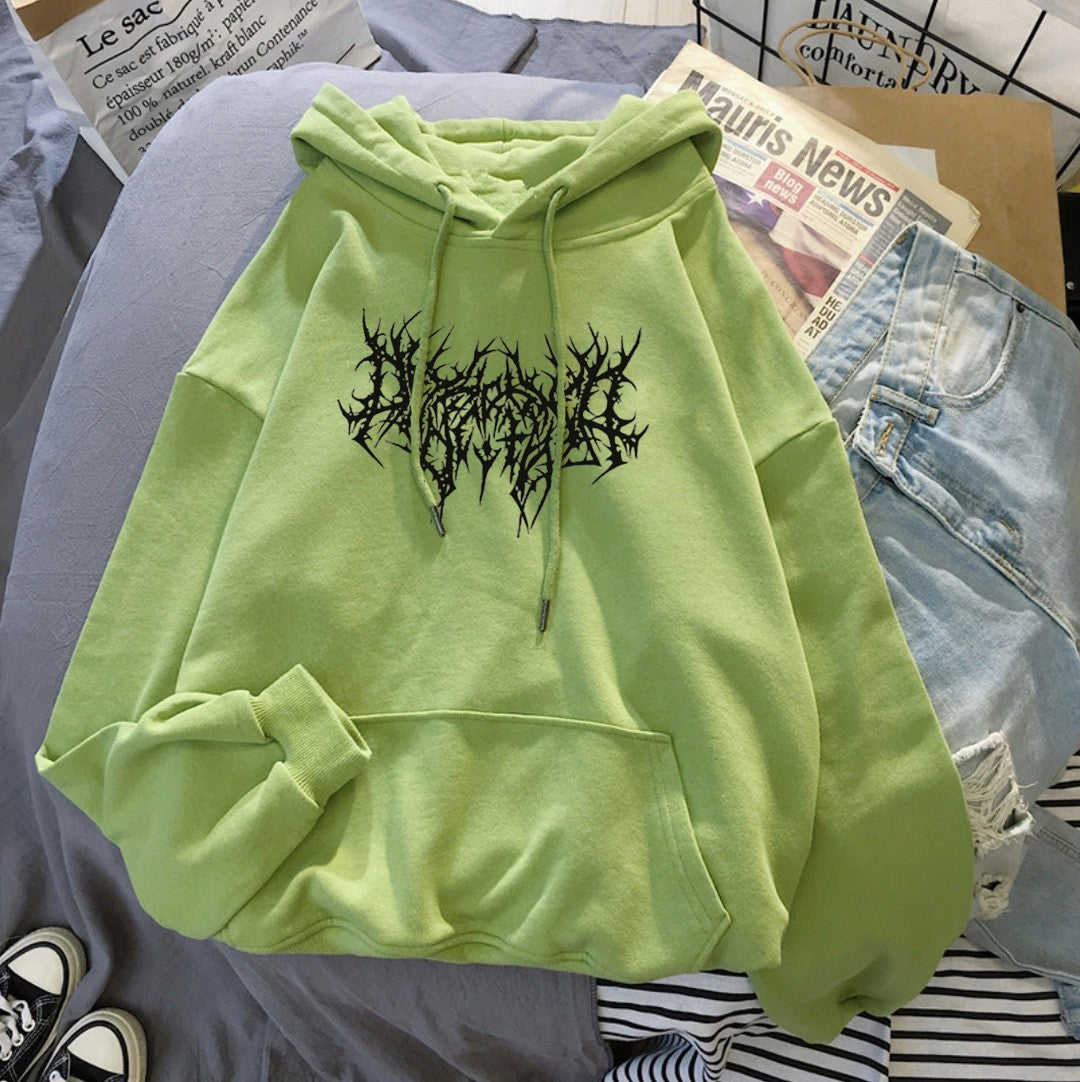 Glamorous Hooded Sweatshirt Unisex Wear Loose Sweaters