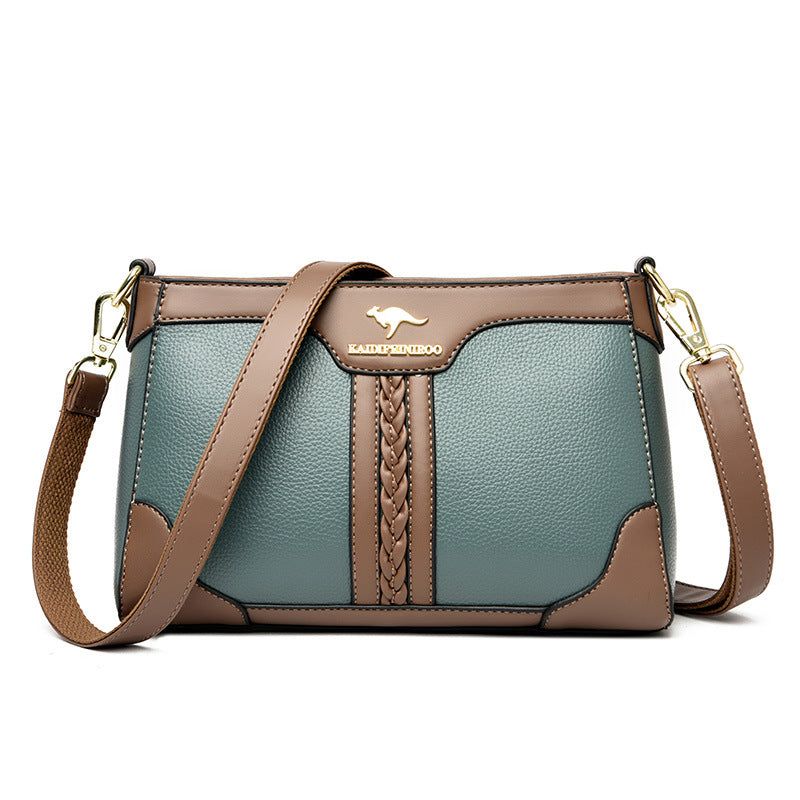 Women's Trendy Fashion Color Contrast Mother Bags