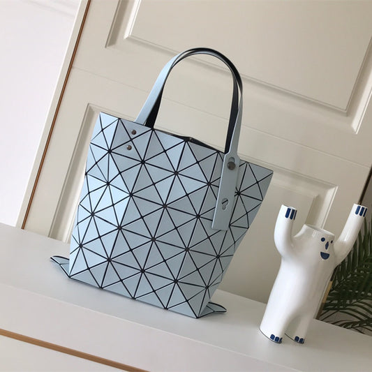 Women's Single Frosted Life Geometry Diamond Pattern Shoulder Bags