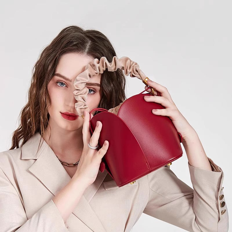 Women's Beautiful Versatile Vegetable Basket Cylinder Bags