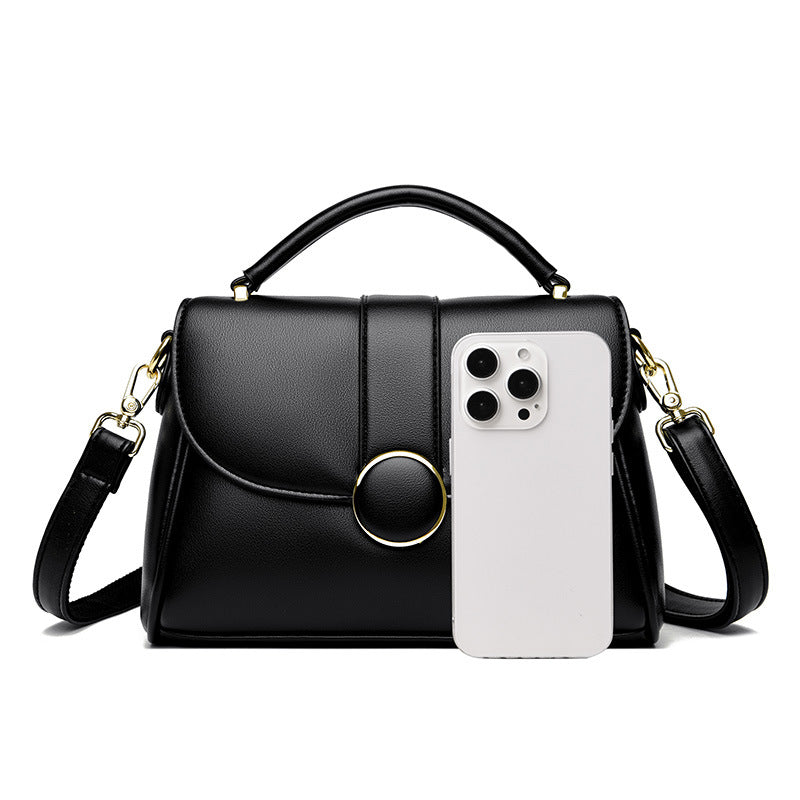 Women's Large Capacity Simple Soft Leather To Shoulder Bags