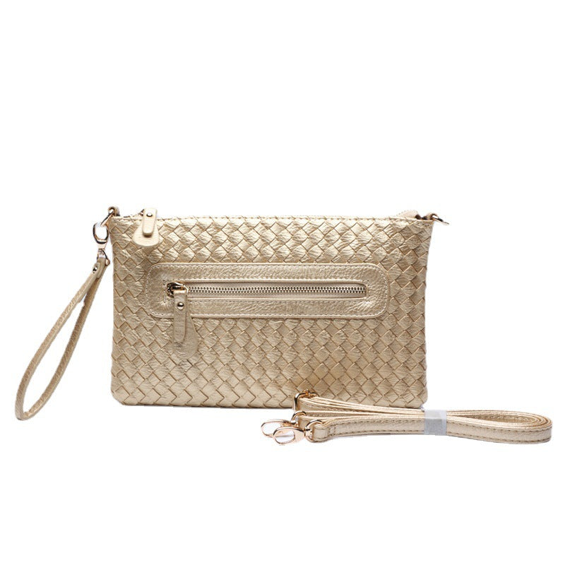 Women's Korean Hand-woven Business Hand Holding Envelope Handbags