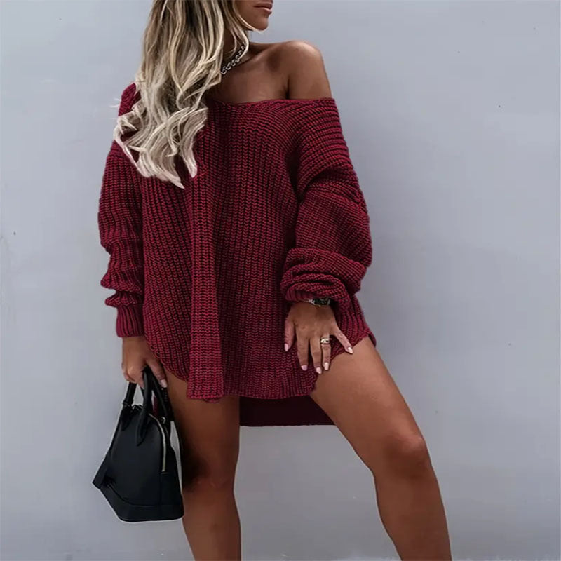 Women's Comfortable Slouchy Innovative Idle Style Knitwear