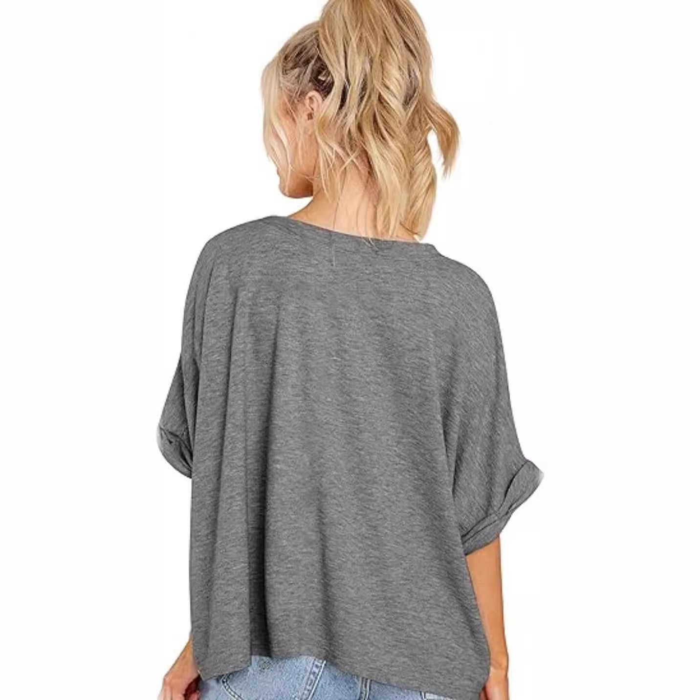 Women's Summer Casual Sleeve Loose T-shirt Blouses