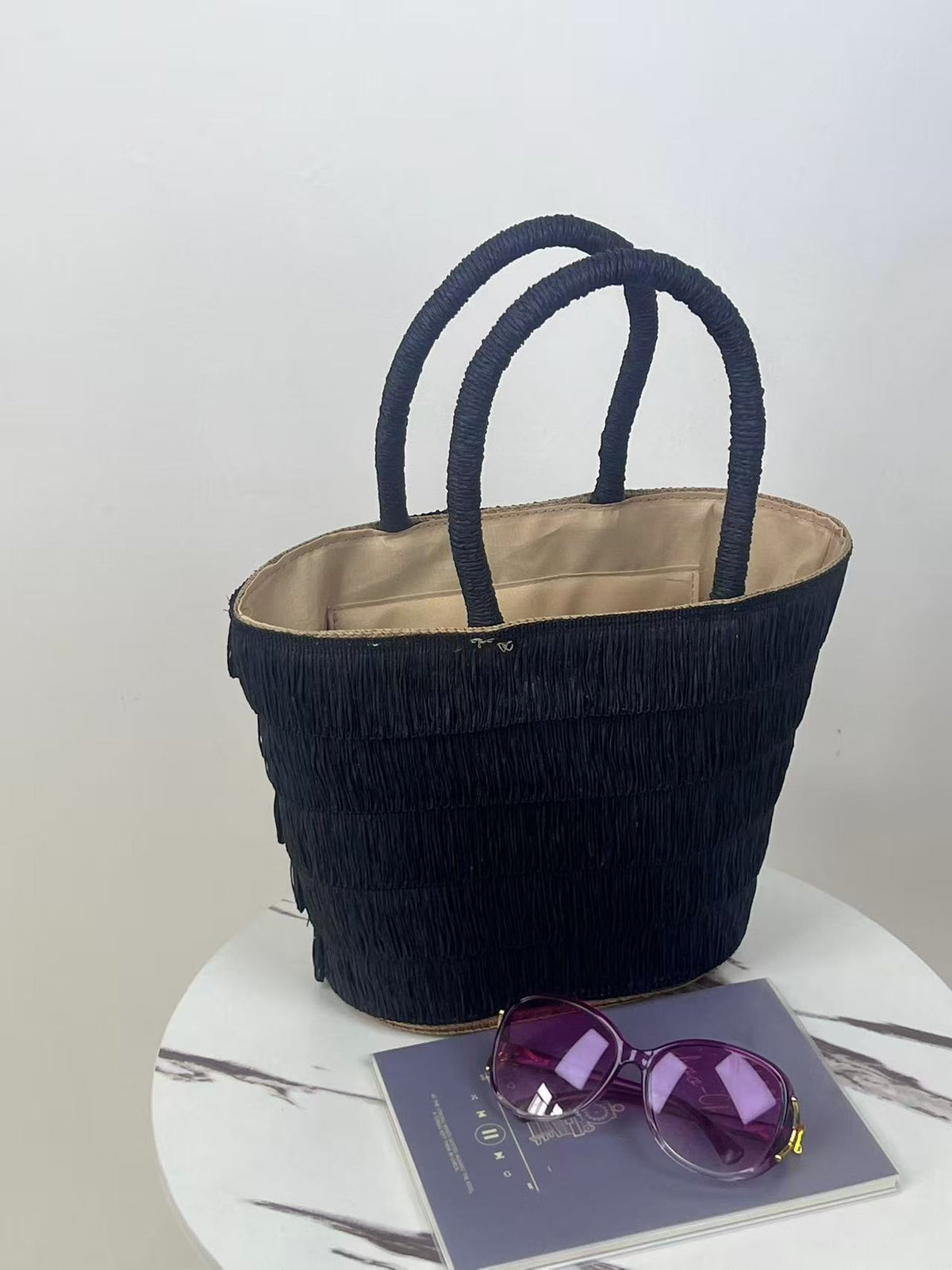 Handmade Mini Basket Beach Woven Light Women's Shoulder Bag