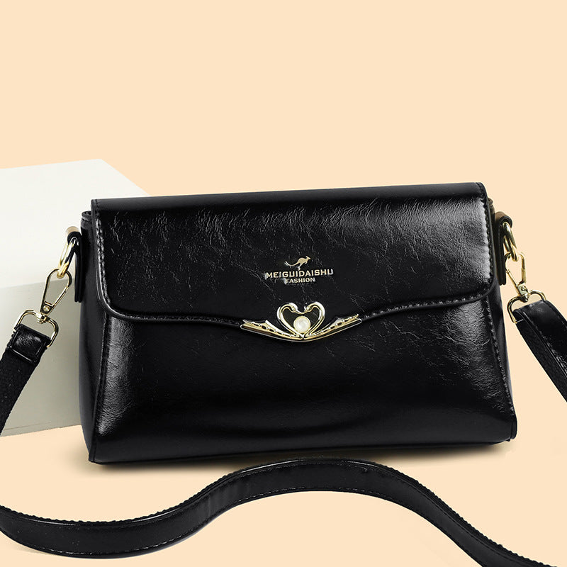 Women's Versatile Large Capacity Soft Leather Mother Bags