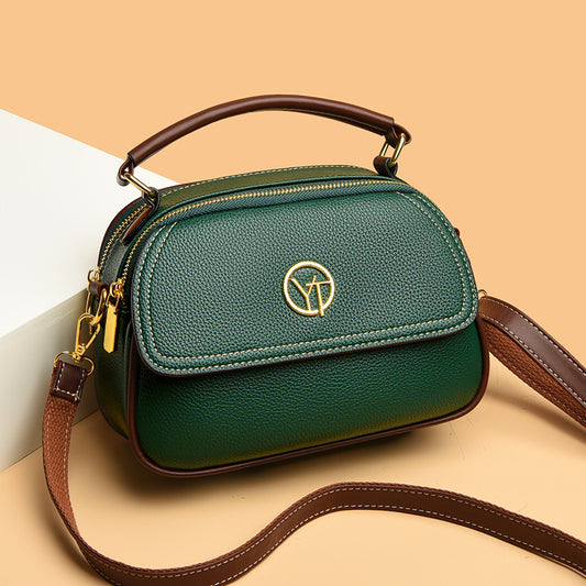 Women's Simple Wide Strap Korean Style Elegant Shoulder Bags