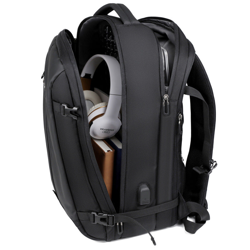Men's Business Commute Large Capacity Scalable Multifunctional Backpacks