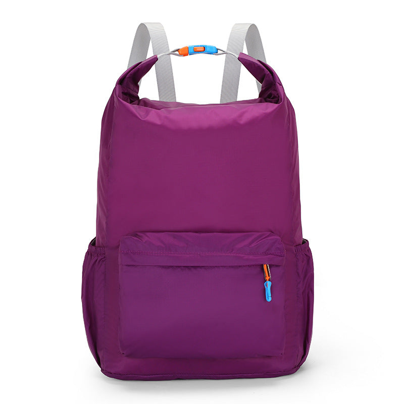 Women's One Two Shoulders Fashion Simple Nylon Sports Backpacks