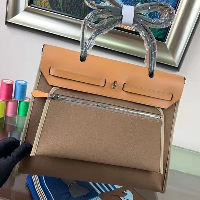 Cowhide Leather Hand Carrying Son Mother Women's Handbag