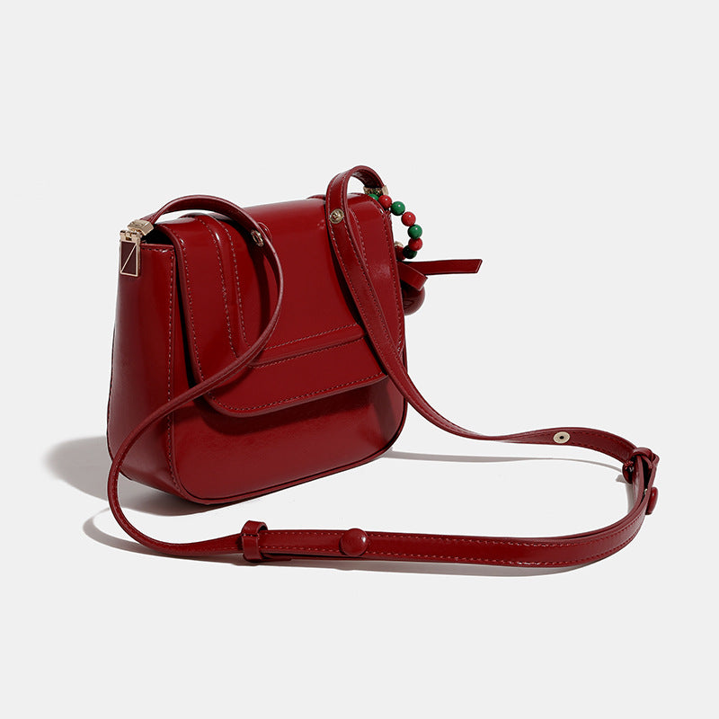 Women's Red Wedding Super Hot Saddle High-grade Small Square Bags