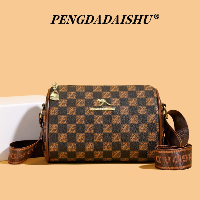 Women's Printed Wide Strap Trendy Fashion Commuter Women's Shoulder Bag