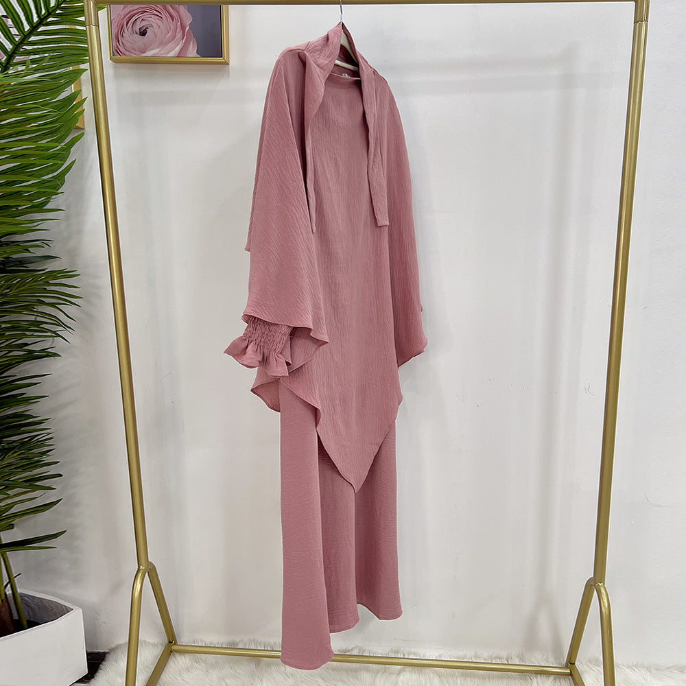 Turkey Solid Color Dress With Headscarf Dresses