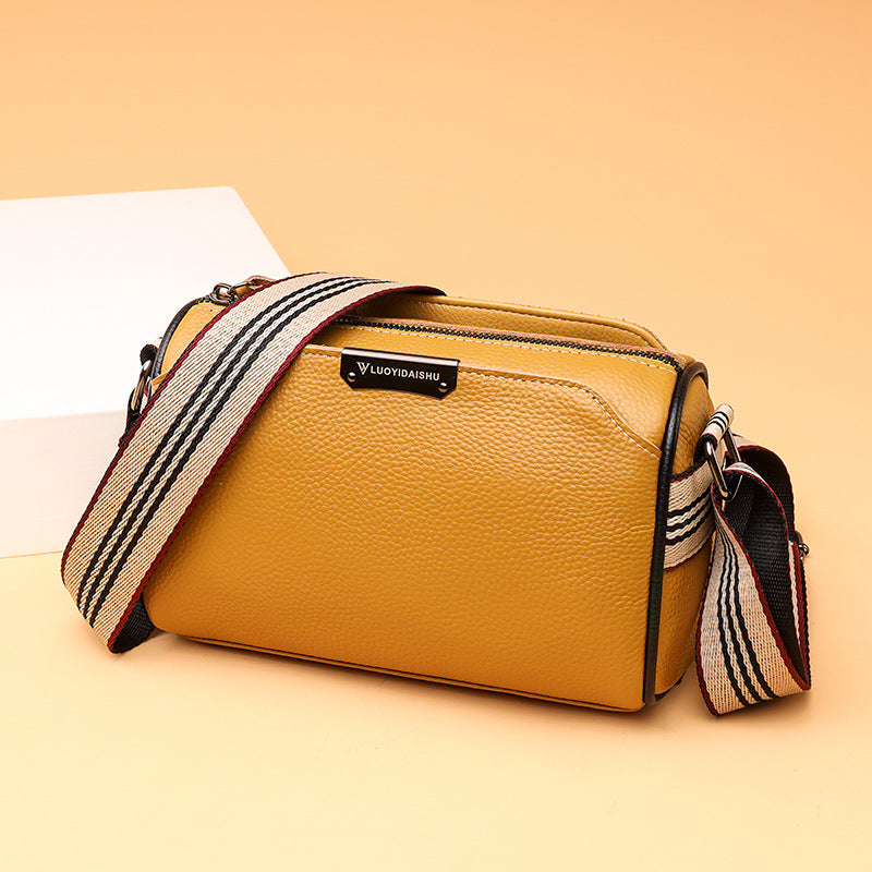 Women's Leather Fashion Large Capacity Female Soft Shoulder Bags