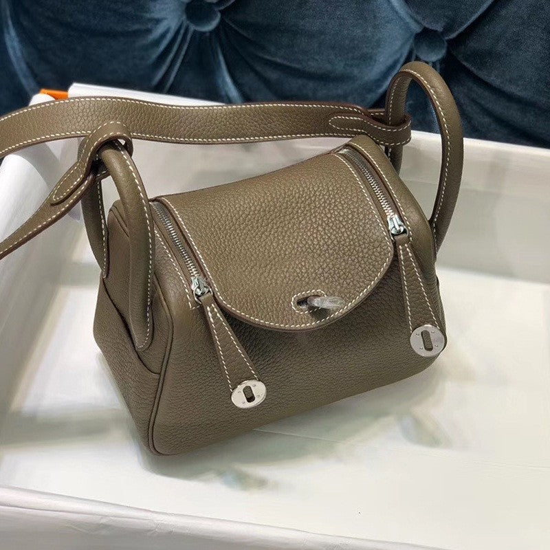 Women's Lindy Mini Doctor Cow Leather Portable Handbags