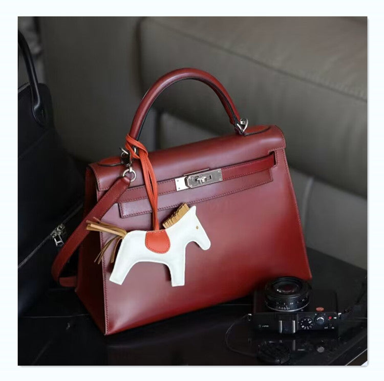Women's Second Generation Kelly Sier Glossy Leather Shoulder Bags