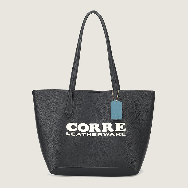 Women's Trend Large Capacity Totes Letter Printing Shoulder Bags