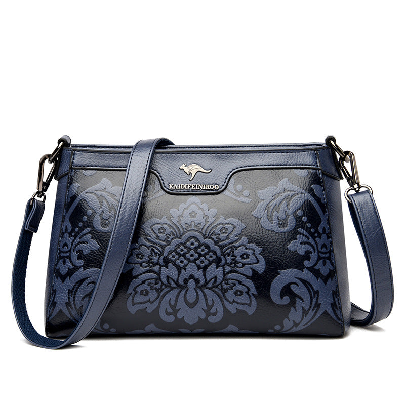 Women's Pretty Chinese Style Embossed Mother Shoulder Bags