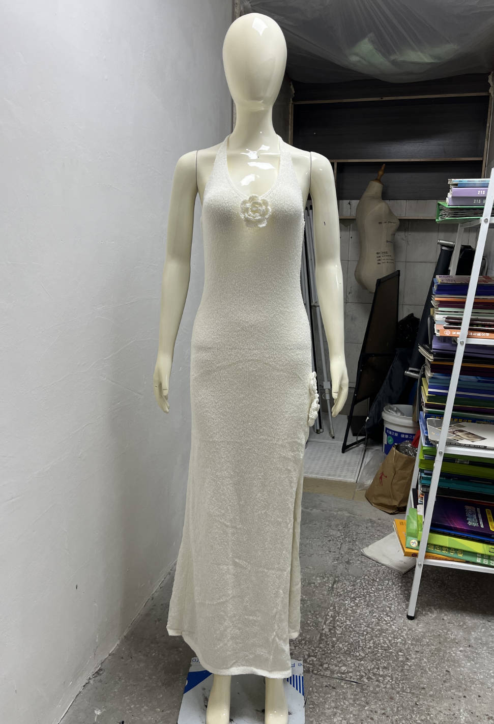 Backless Dress Sexy High Split Suspender Beauty Dresses