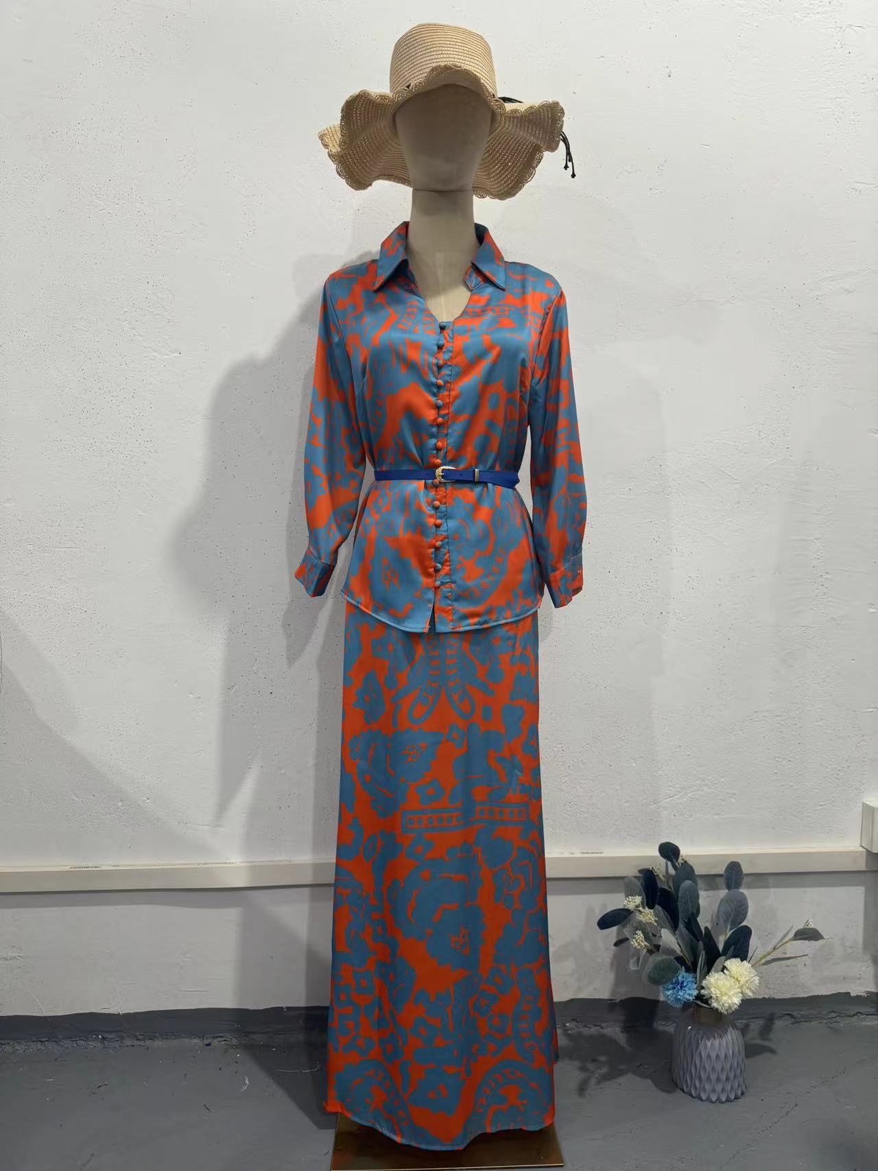 Summer Printing Design Sense Slim Fit Suits