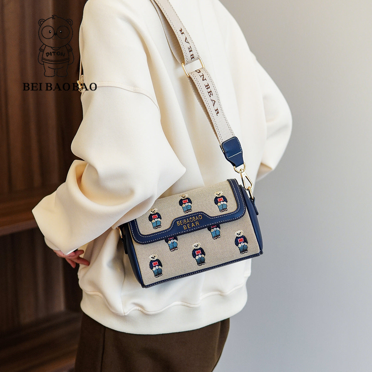 Women's Source Embroidery Pillow Korean Style Niche Crossbody Bags