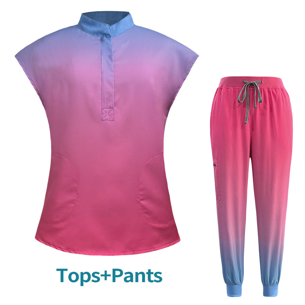 Women's & Men's & Undergarments Medical Work Uniforms Two-piece Frosted Uniform