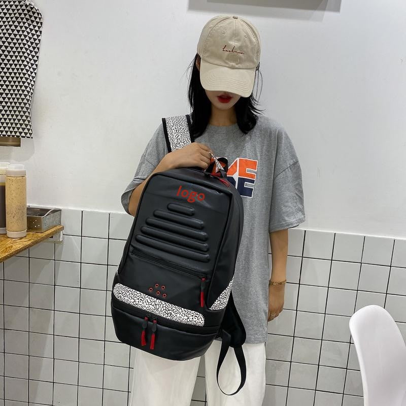 Women's & Men's & Trendy Cool Cement Burst Crack Basketball Backpacks