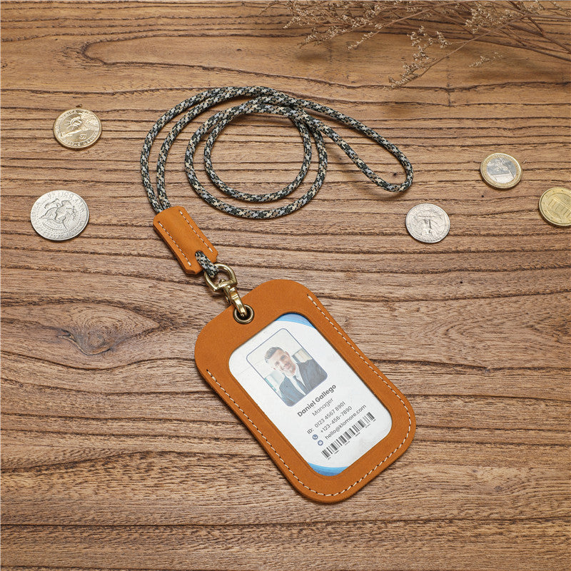 Certificate With Lanyard Badge Entry Exit Card Holder