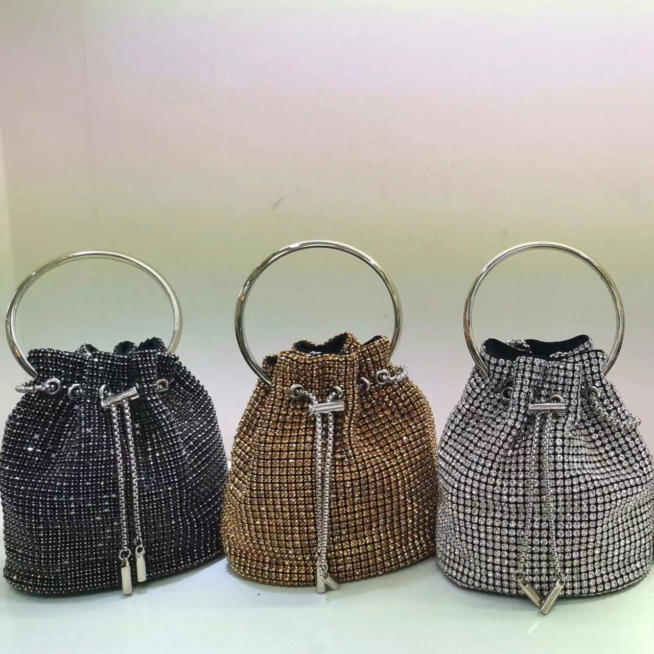 Women's Rhinestone Summer Affordable Luxury Fashion Leisure Bucket Bags