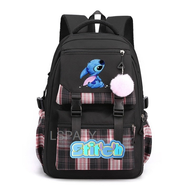 Children's Star Stitch Schoolgirl Young Cartoon Backpacks