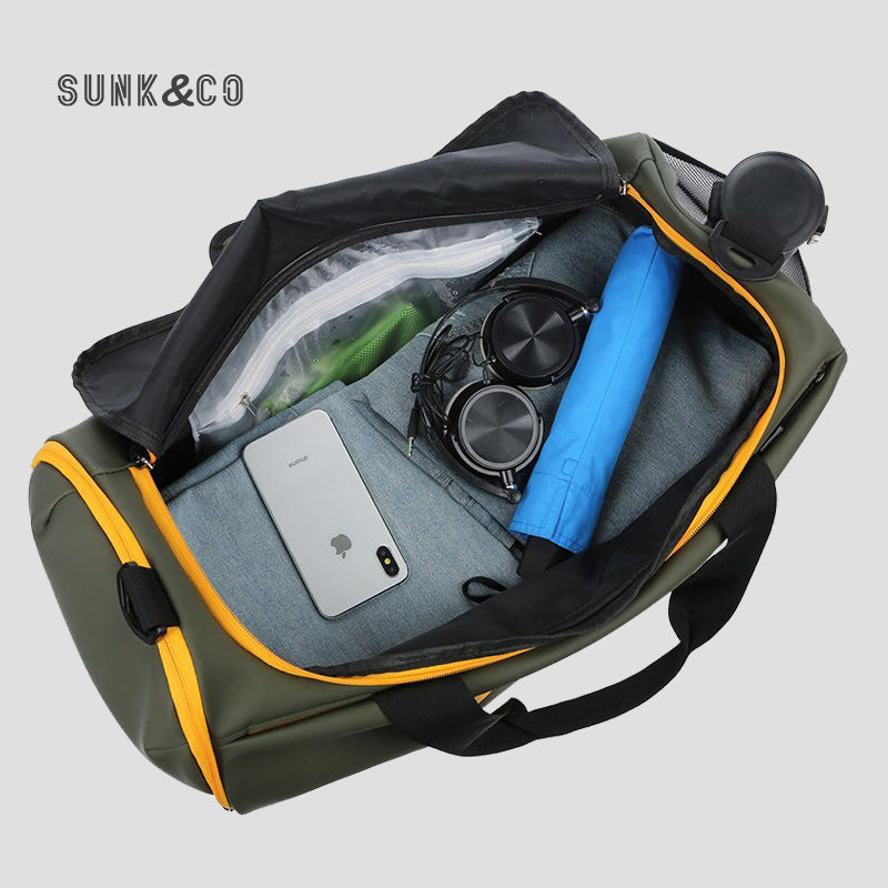 Men's Derm Large Capacity Dry Wet Separation Travel Bags