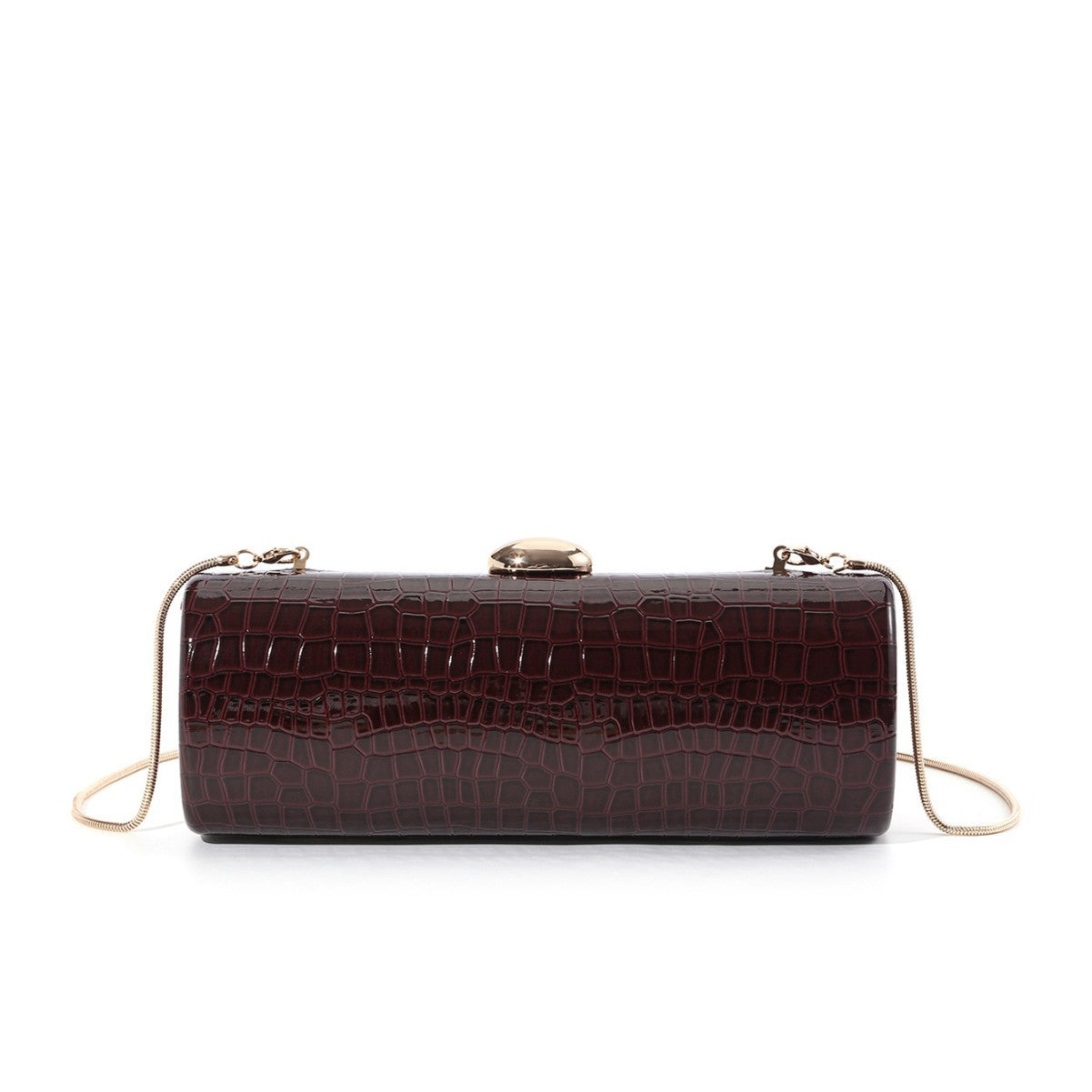 Women's Retro Crocodile Pattern Leather Box Dinner Evening Bags