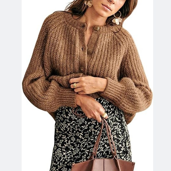 Women's Loose Lazy Style Solid Color Sweaters