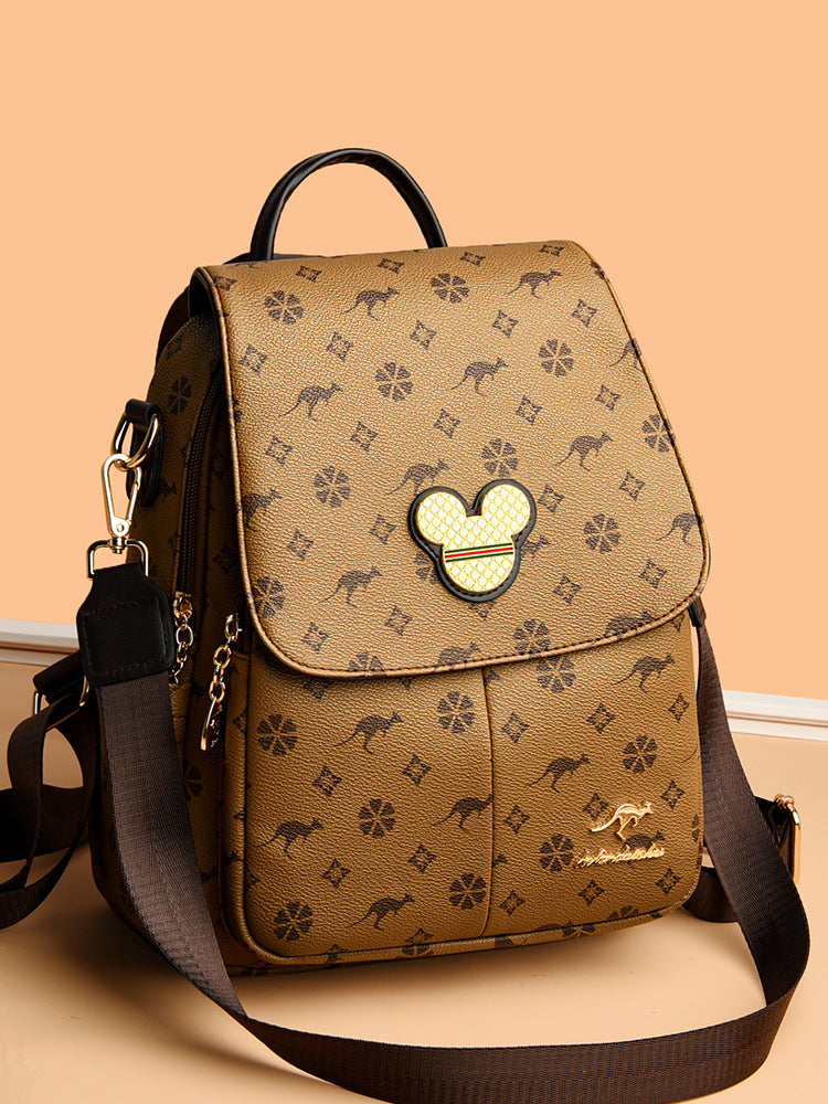 Women's Korean Style Presbyopic Fashion Large Capacity Backpacks