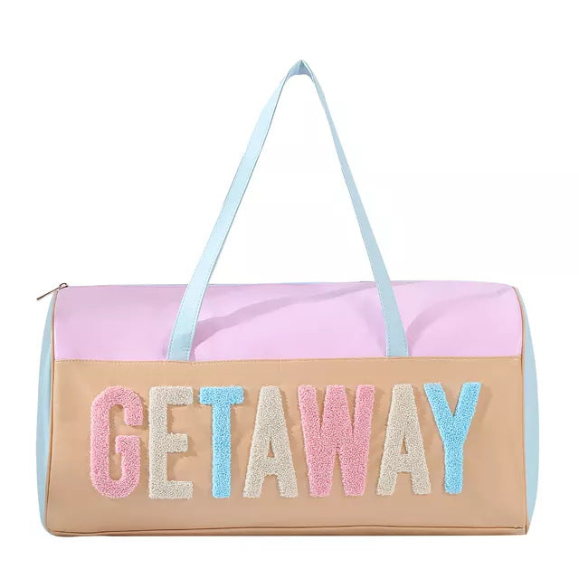 Capacity Leather Good-looking Embroidery Lightweight Storage Travel Bags