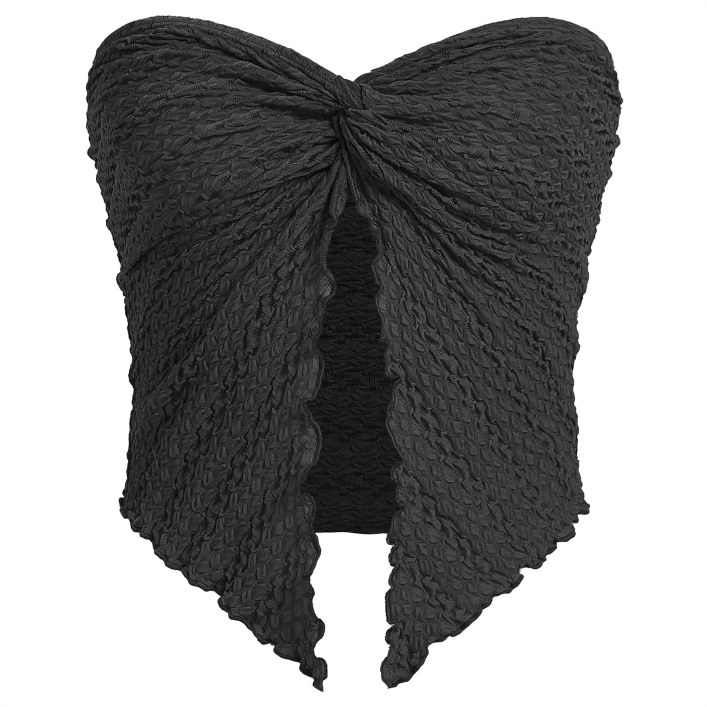 Women's Fashion Sexy Pleated Twist Tube Backless Tops