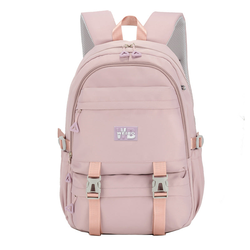 Women's Korean Style Simple Large Capacity Nylon Backpacks