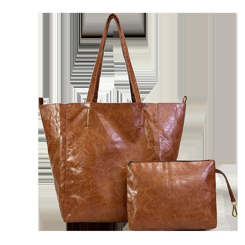 Women's Slouchy Large Capacity Totes Leather Tote Bags